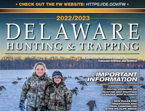 Delaware Hunting Season 2022 2023